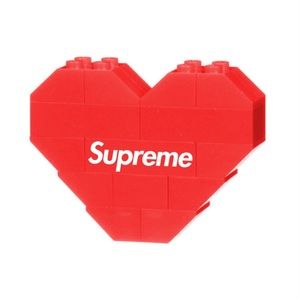 RARE Dee & Ricky “Supreme” Lego Heart Pin / Brooch